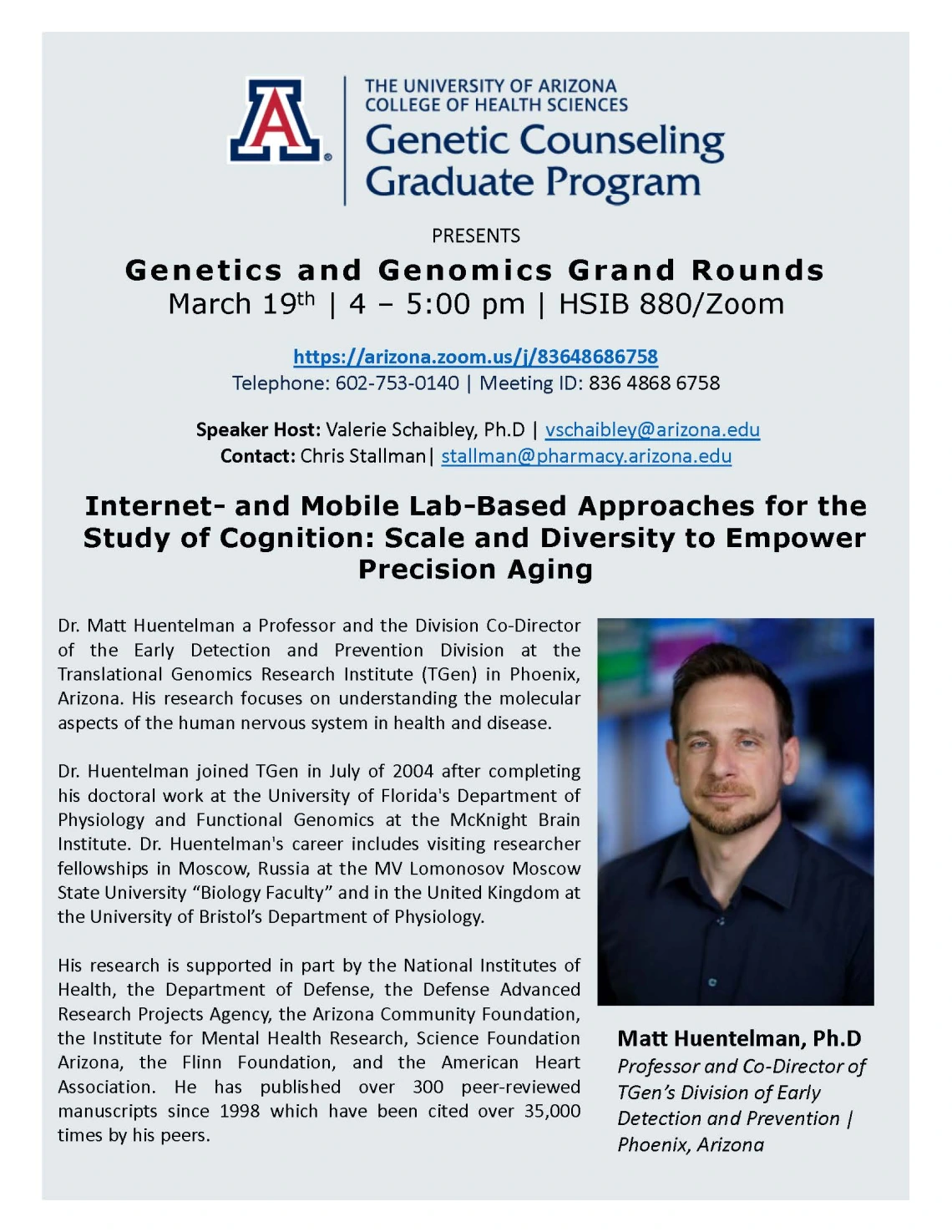 Huentelman announcement